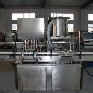 Servo Viscous Filler With Capper Machine For Peanut Butter, Petroleum Jelly, Paste, Tomato Sauce