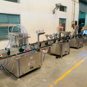 Filling - Plug - Cap- Inspection and labeling machine for Bottle