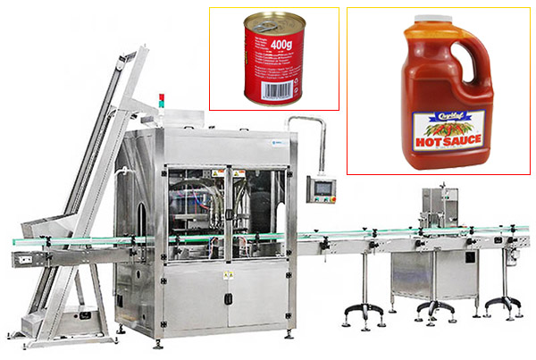 Automatic Ketchup Filling Machine Line With Labeling Machine